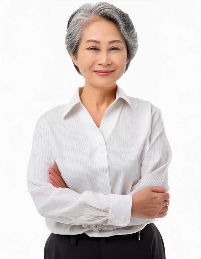 Asian retired female