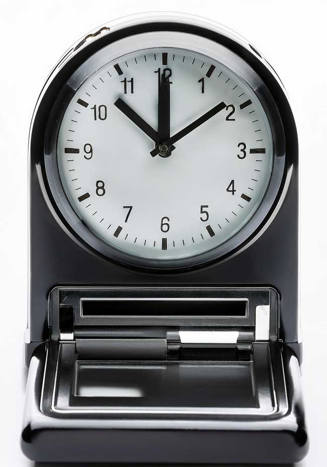 time clock for punching into work