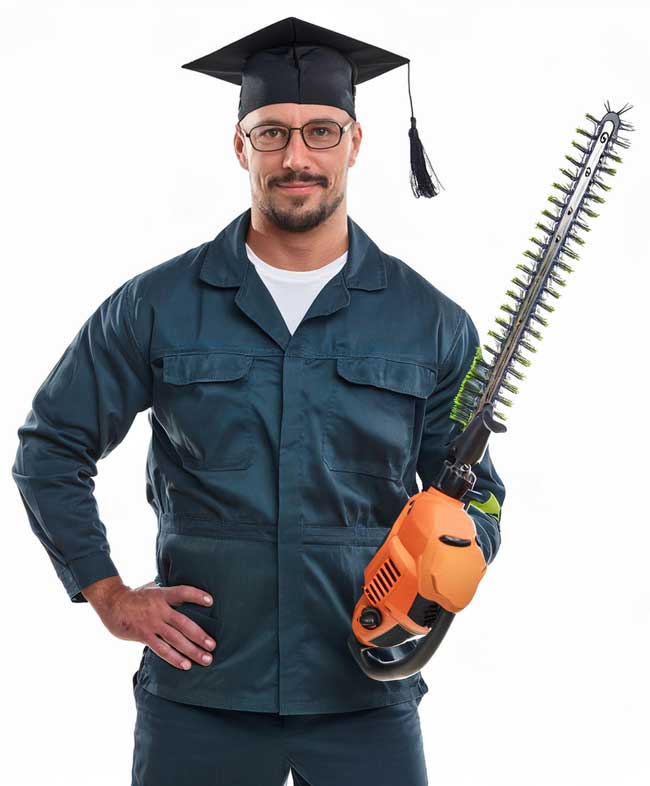 graduate as a landscaper