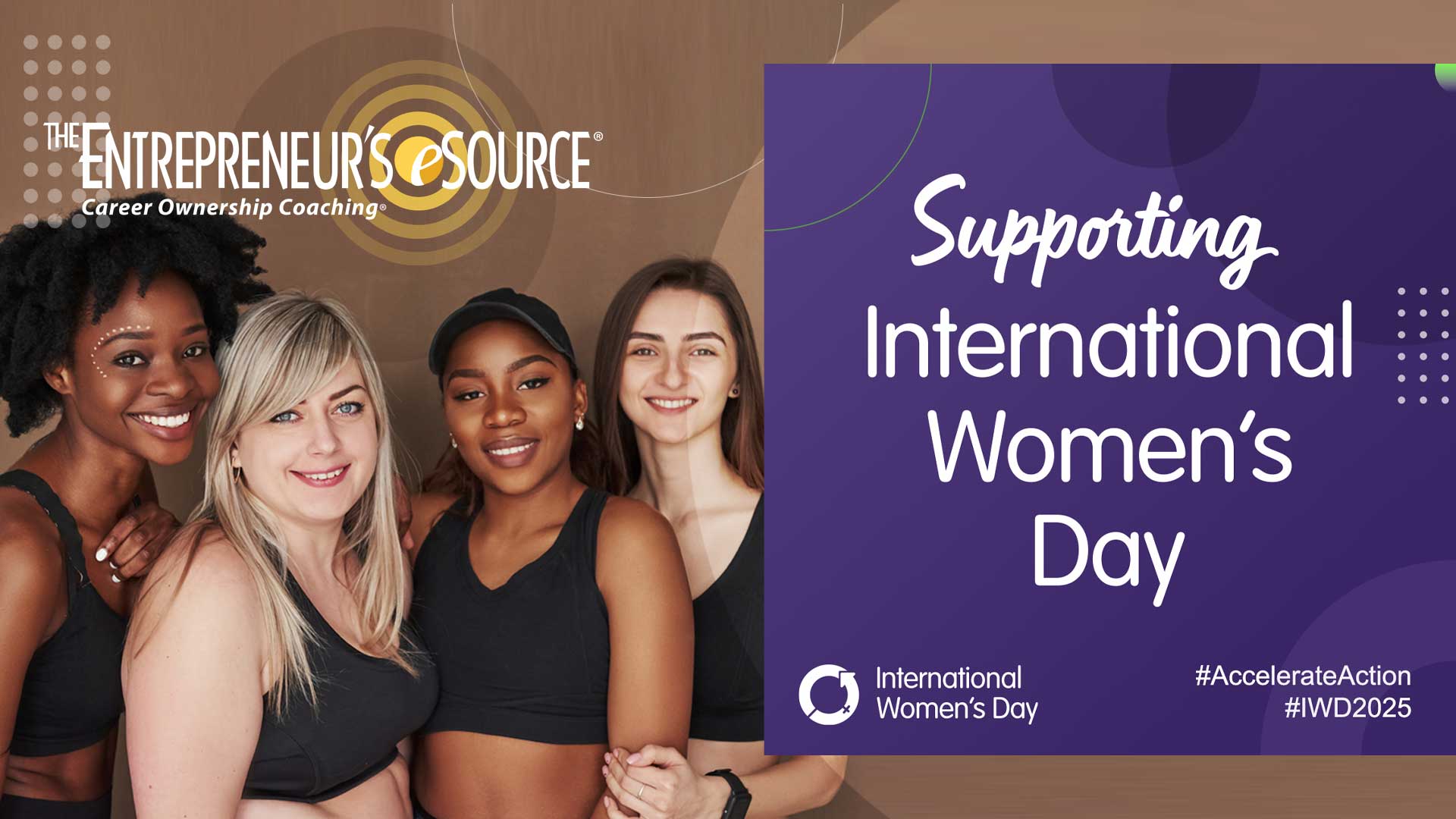 Women's Day Logo with diverse group of women