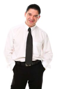 man wearing suit shirt with tie