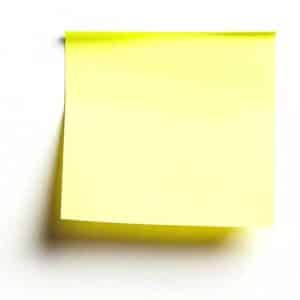 sticky note