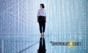 woman surrounded by AI