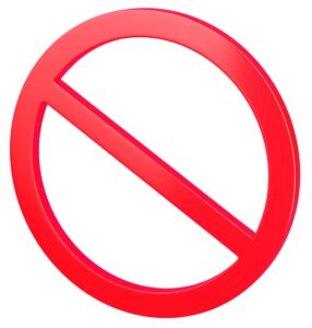 prohibited symbol