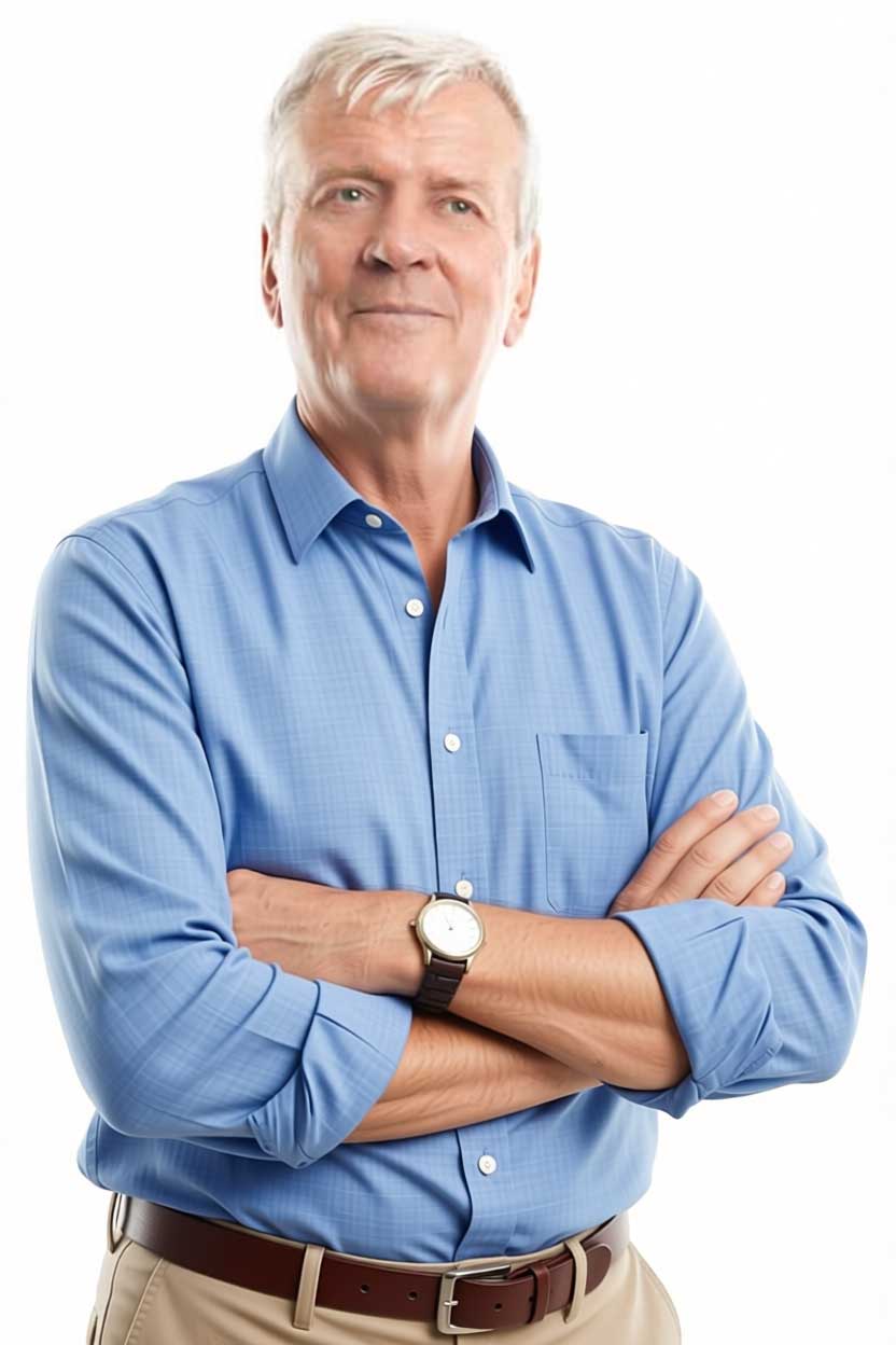 man in casual professional attire