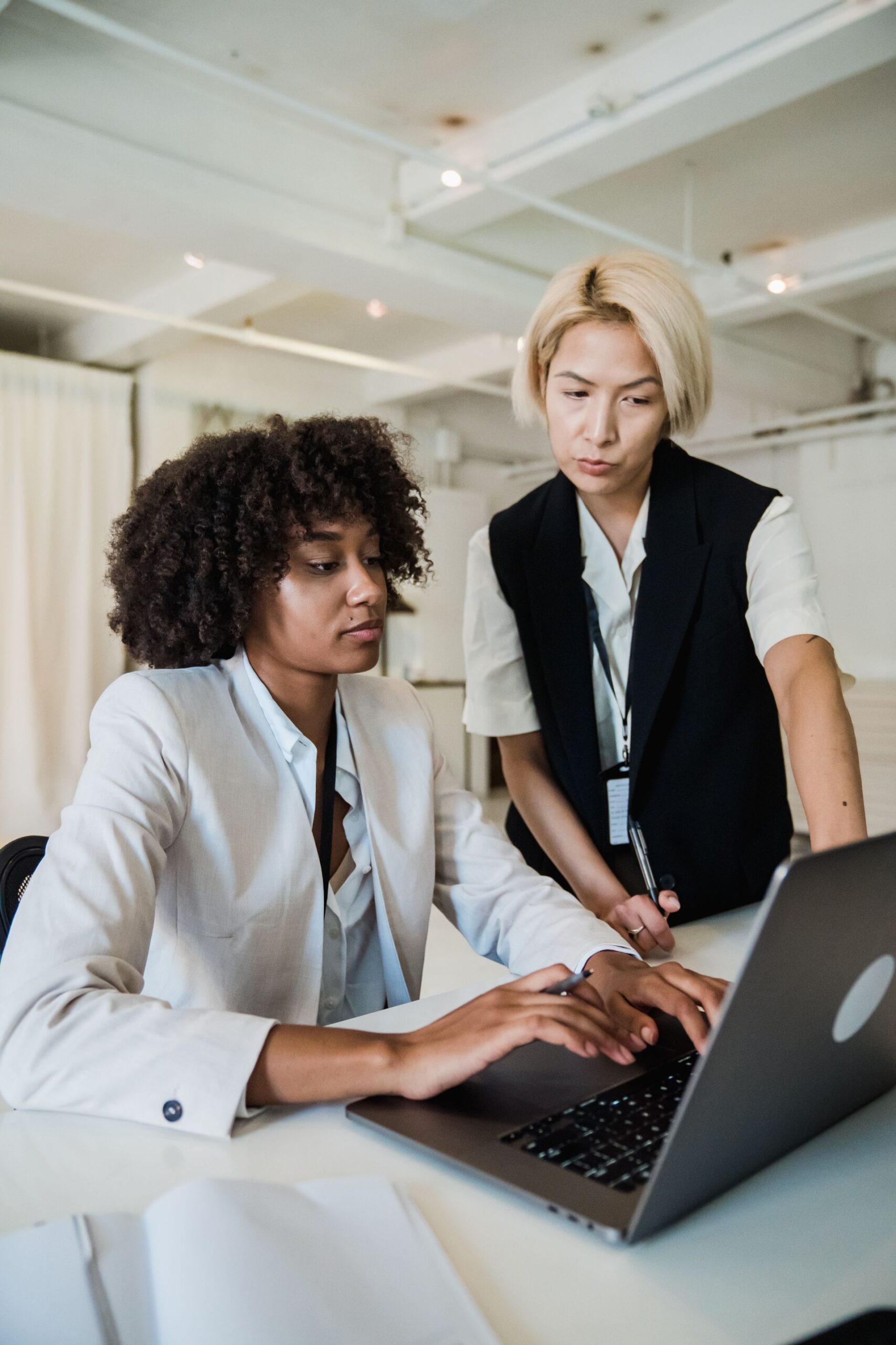 Diverse professionals collaborating